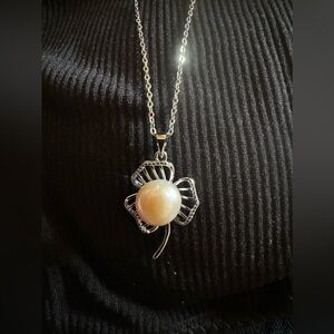 Genuine 11-12mm south sea pearl beige lucky charm necklace